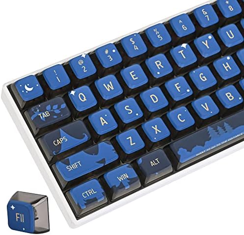 Kamp Asa Pudding Custom Keycap, 118 Ključ PBT sublimacija Plava tipka za ključeve za trešnja / Gatron