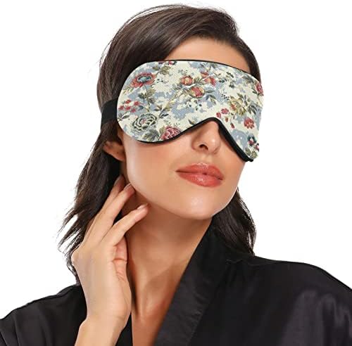 Vintage cvjetne prozračne maske za spavanje, hladno osjećati poklopac za spavanje za vrijeme spavanja za