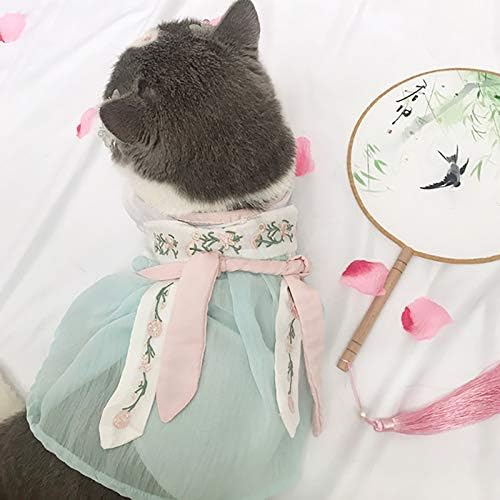 PET prsluci Teddy Wear odjeća pas mali kućni ljubimac Hanfu Bomei Cat Odjeća za mačka ljetna tanka kućna odjeća