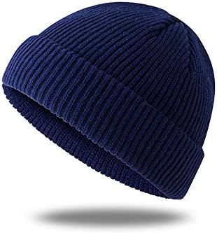 CLAPE Swag kratka Ribarska kapa za muškarce žene, valjana manžetna Harbour šešir vunena pletena