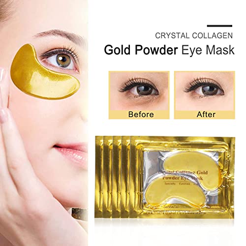 30 parova zlatna maska ​​za oči, Crystal Collagen Energing Recovery Mask Gel jastučići za anti-starenje,