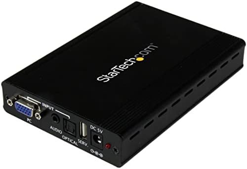 Starch.com VGA do HDMI Converter - analogni VGA do digitalnog HDMI skalera sa zvukom - 1920x1200 crna