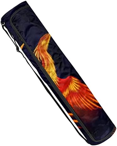 Flying Fire Phoenix Yoga Mat torbe sa punim patentnim zatvaračem Yoga torba za nošenje za žene i muškarce,