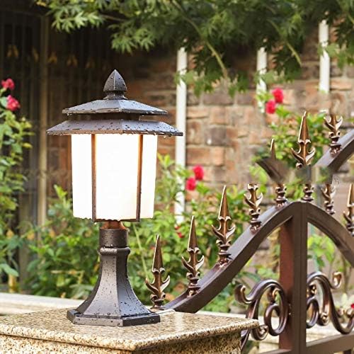 Czdyuf New Kineski stil Gatelamp, vanjska svjetiljka, vrtna lampa, lampa za glavu na otvorenom zid,