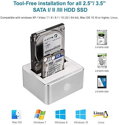 [Bundle] Unitek USB C Adapter za čvrsti disk i priključna stanica za aluminijumski čvrsti disk