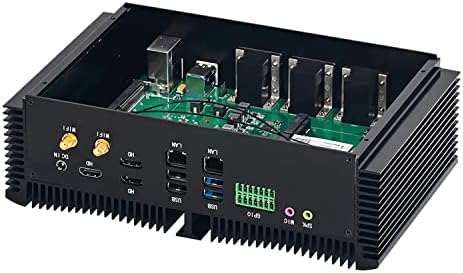 HUNSN industrijski računar bez ventilatora, IPC, Mini PC, Windows 11 Pro ili Linux Ubuntu, Intel