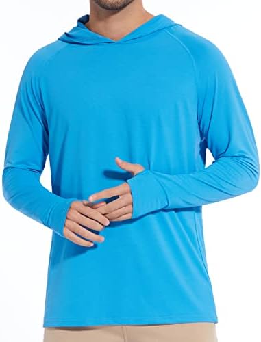 Uumiaer upf 50+ majica za zaštitu od sunca dugih rukava osip za muškarce lagane plivanje thumhole