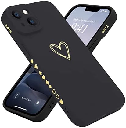 Teageo kompatibilan sa iPhoneom 14 Plus Case 6,7 inča za žene djevojke, slatka luksuzna ljubavna srca [mekana