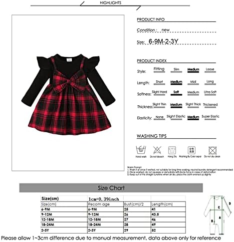 Puseky Baby Girl haljina dječja dječja haljina ruffle rukava plairana haljina sa ruffle s bowknot-om suknje