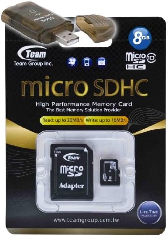 8GB Klasa 10 MicroSDHC tim velike brzine 20MB / Sec memorijska kartica. Plamen brzo kartica za