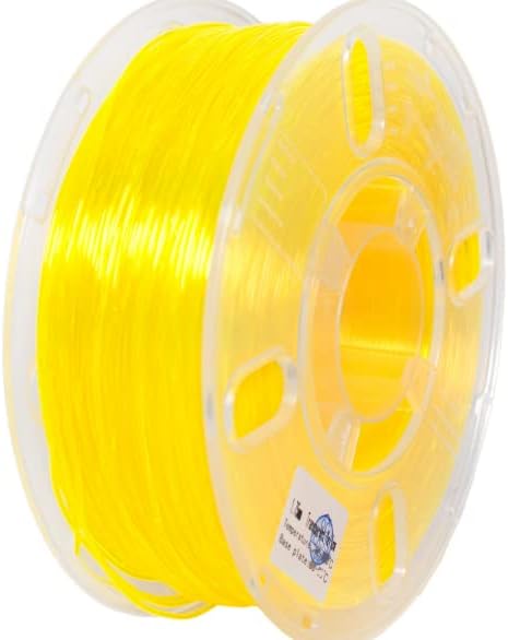Priline Petg-1KG 1.75 3D filament pisača, dimenzionalna tačnost +/- 0,03 mm, 1kg kalem, 1,75 mm, žuti