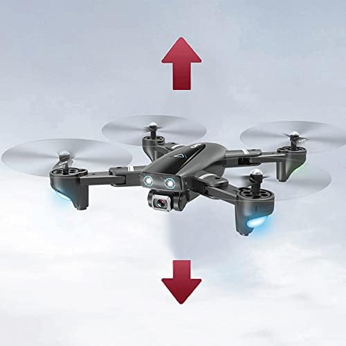 YUMOYA RC Quadcopter sa 4K 5.8 G kamerom podesivim sklopivim dronom za početnike sa LED svjetlom bez glave,