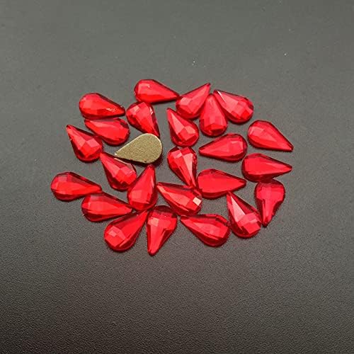 20kom Super Glitter različitih oblika Nail Art Rhinestones crveni dijamanti za dizajn noktiju -