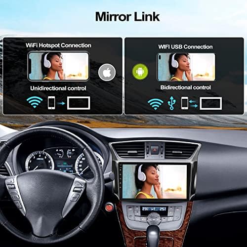Android 11 Car Stereo za Nissan Sentra 2013-2017 sa iOS / Android ogledala, 10,1 inčni 2,5D HD zaslon za automat sa WiFi, GPS navigacijom, Bluetooth, FM / RDS radio, Daul USB, SWC + sigurnosna kopija [1 + 32G]