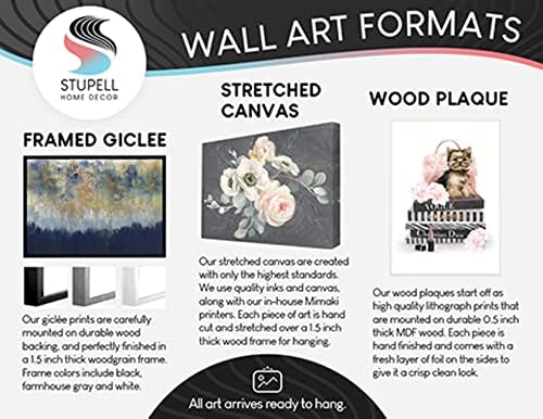 Stupell Industries Bisous poljupci fraza Pariške modne ženke i psi crni uokvireni zid umjetnost,