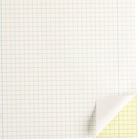 Bilježnica za računanje nacionalnog brenda, 4 X 4 Quad, smeđi, zeleni papir, 11,75 x 9,25 inča,