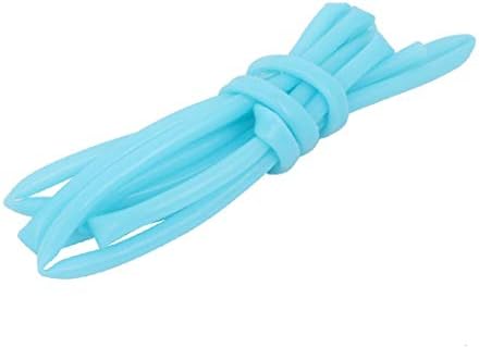 X-dree x 8mm Dia Visoka silikonska cijev za crijevo za cijev za cijev od gume Plava 2m dugačka (6 mm x 8 mm de