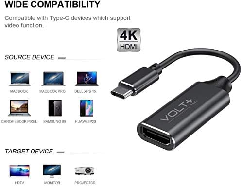 Radi na Volt Plus Tech HDMI 4K USB-C kompatibilni kompatibilan sa profesionalnim adapterom Realme