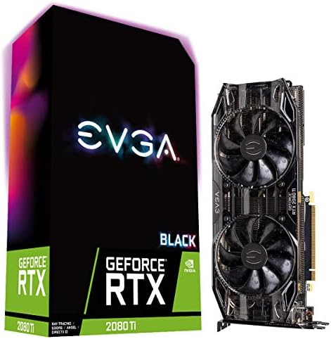 EVGA GeForce RTX 2080 TI XC Black Edition Gaming, 11GB GDDR6, dual HDB ventilatori, RGB LED,