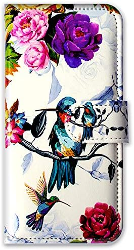 Bcov Galaxy A54, Hummingbird u cvijeću Bird kožna Flip Torbica za novčanik s poklopcem nosača na kartici