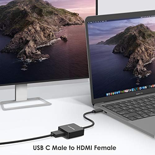 Leđion USB C do HDMI adaptera, 4K / 30Hz Digitalni AV pretvarač kompatibilan 2020- MacBook Pro 13/15/16,