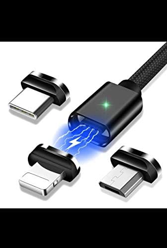 USB punjač telefona Magnetic 3 u 1 kabl za punjenje kabela najlonska pletenica, kompatibilna sa mikro-USB