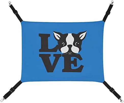 Volim boston terijere ljubimac hammock komforni podesivi viseći krevet za male životinje psi mačke hrčak