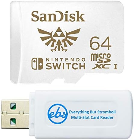 SanDisk 64GB Micro SD kartica za Nintendo prekidač Lite & Nintendo prekidač 64 GB sa TF / Micro SDXC čitač memorijskih