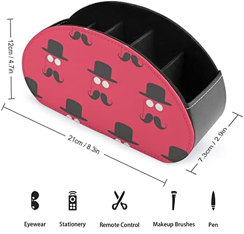 Brkovi i šešir za kuglač preko daljinskog upravljača sa 5 odjeljaka PU kožna multifunkcionalna memorija