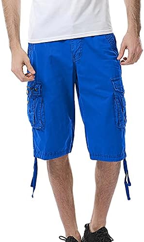 RTRDE MENS CARGO SHORTS Muške modne čvrste boje Multi-džepne hlače Pamučne kombinezone