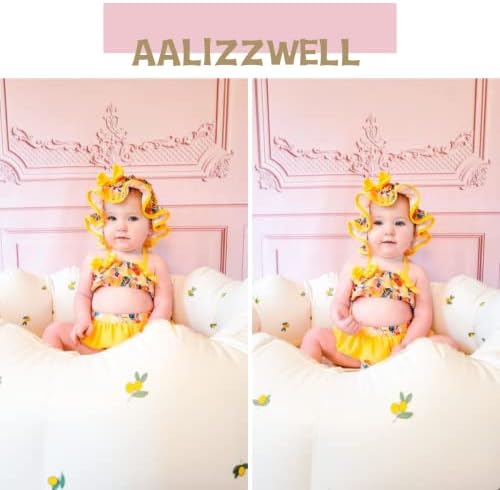 Aalizzwell Toddler Baby Girls 3 komada Bikini set kupaći odijelo sa šeširom