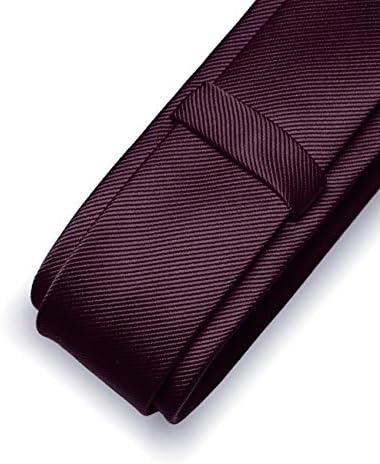 RBOCOTT 2.4 jednobojna uska kravata za muškarce tanka kravata