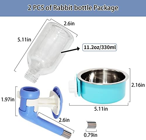 Pinvnby rabbit dog flaša za vodu bez kapanja & nbsp;Chinchilla dozator za vodu  plastični nepropusni