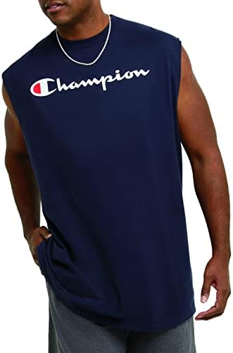 Šampion Muška majica s mišićima, pamučna majica s mišićima, majica s dresom, pamučna majica