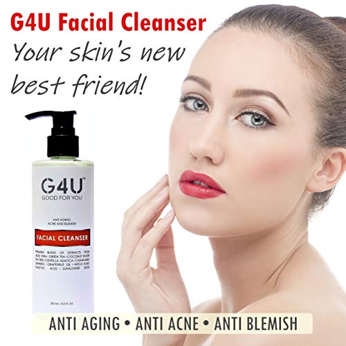 G4U sredstvo za pranje lica i sredstvo za čišćenje lica za žene i muškarce. Za Masnu, Suhu, Osjetljivu, Normalnu,