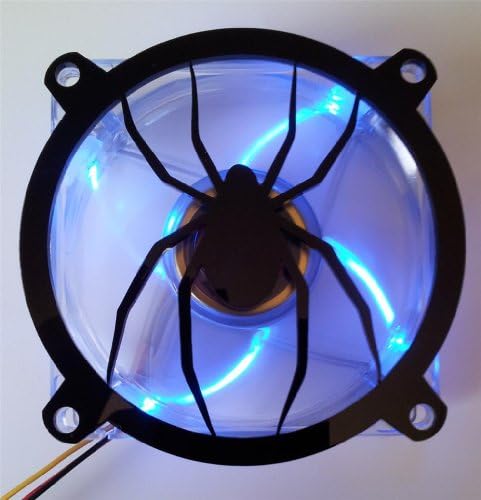 Inspirisan laserski dizajn prilagođeni akrilni Spider računarski Ventilatorski roštilj 140mm