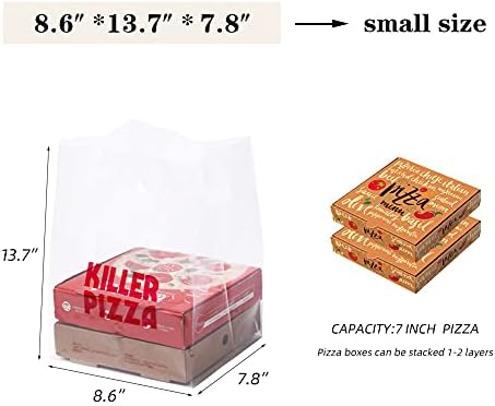 Torba za dostavu pizze 7 9 10 12 plastična torba za pizzu za hranu prilagođena 50 kom