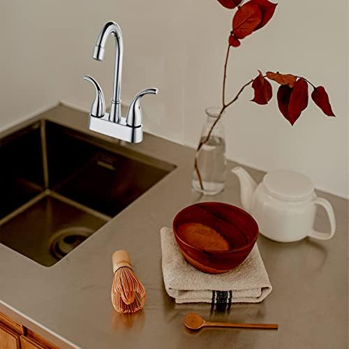 Perfson RV slavina za sudoper, 4-inčna Središnja slavina za umivaonik za kupatilo sa ručkama za četvrtinu