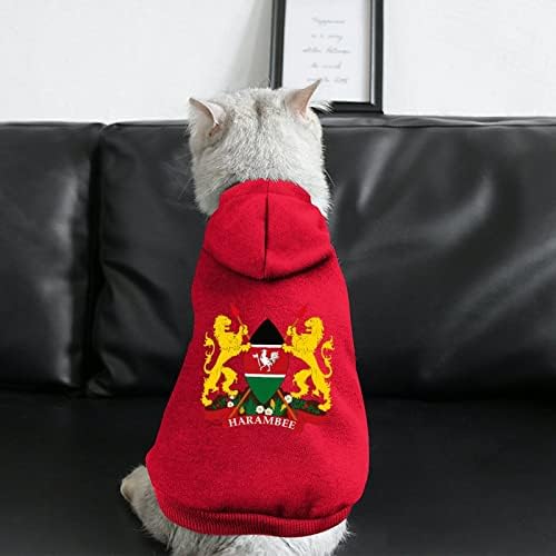 Kenijski kaput of Arm modne kućne ljubimce Soft topla za pse Džemper za kućne ljubimce sa šeširom