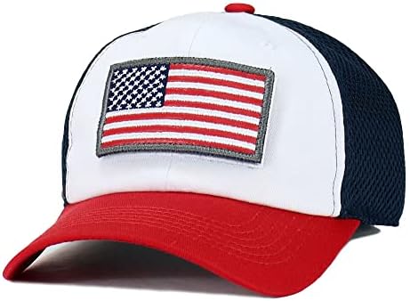 Američki šešir za zastavu taktički operater odvojiva zakrpa za zastavu u vojnom stilu mikro mrežasta bejzbol