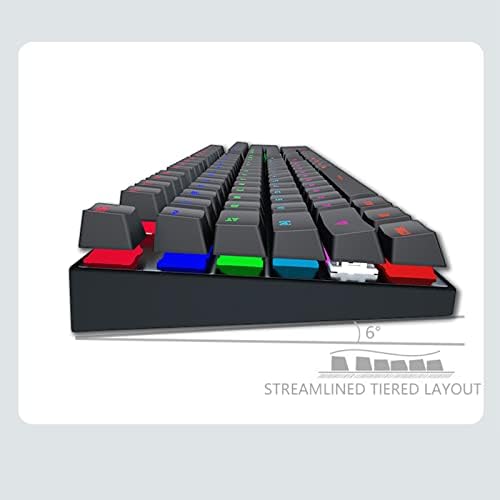 Mehanička tastatura za igre,naslon za zapešće, kontrola jačine zvuka,RGB LED pozadinska žičana Tastatura