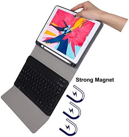 HAODEE za iPad 10.2 Inch case Keyboard 2019 sa držačem olovke za iPad 7. generacija a2197 A2200 A2198