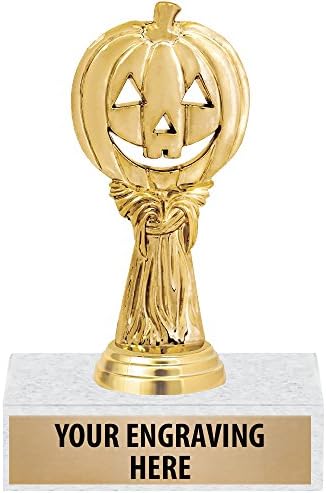 6 Gold Halloween bundeve trofeje - personalizirana nagradu za berbu bundeve