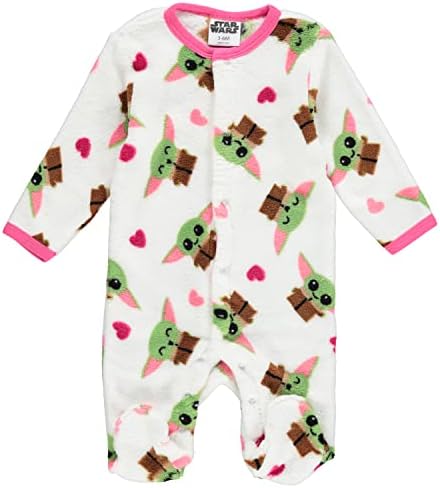 Star Wars Baby Yoda Baby Girls Plish Polar Fleecefootie pidžama - Baby pidžama - novorođenčad
