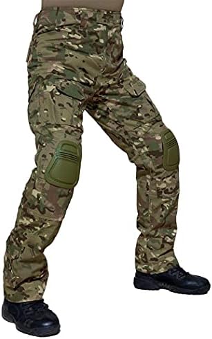 Kehaioo Muške vojne hlače sa jastučićima za koljena, airsoft taktičke teretne pantalone, vojni vojnik borbeni