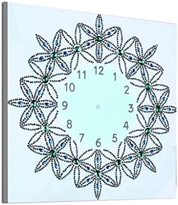 Dijamantni boing clotovi DIY 5D Clock Diamond Art Paint s okruglim dijamantima Potpuna bušilica Creative