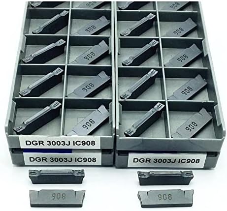 ZSBLXHHJD hardver alat dubljenje alat Dgr3003j IC908 Carbide dubljenje umetak DGR3003C IC908: 10kom)