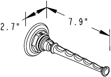 Đumbir 4811/SN Eavon dvostruka kuka za ogrtač za peškire, satenski nikl