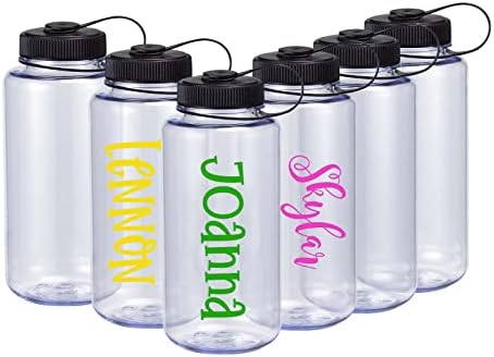6 pakovanja flaša sa čistom vodom Bulk, 32 oz flaša za vodu za višekratnu upotrebu sa ručkom, široka usta & amp;