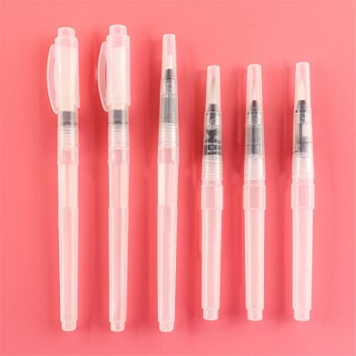 Lxxsh 6 kom ravni/fini vrh četke za vodu koje se mogu ponovo napuniti vodene olovke u boji Set četkica